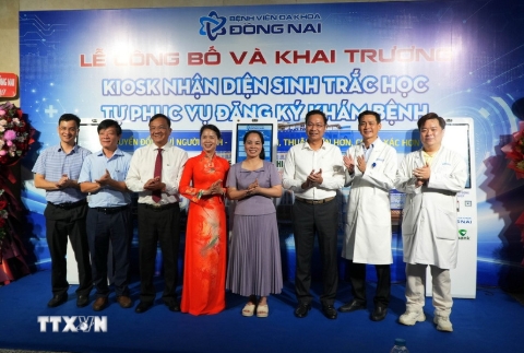 Đồng Nai: Ra mắt hệ thống nhận diện sinh trắc học tự phục vụ đăng ký khám bệnh
