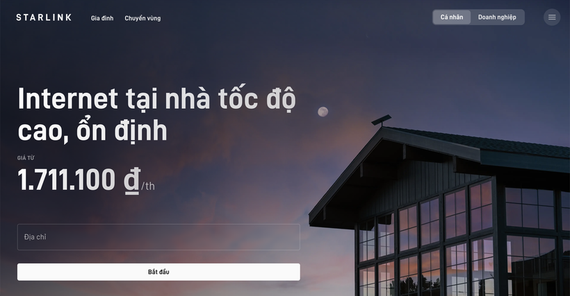 Gói cước dịch vụ Internet vệ tinh Starlink tại Việt Nam từ 1,71 triệu đồng
