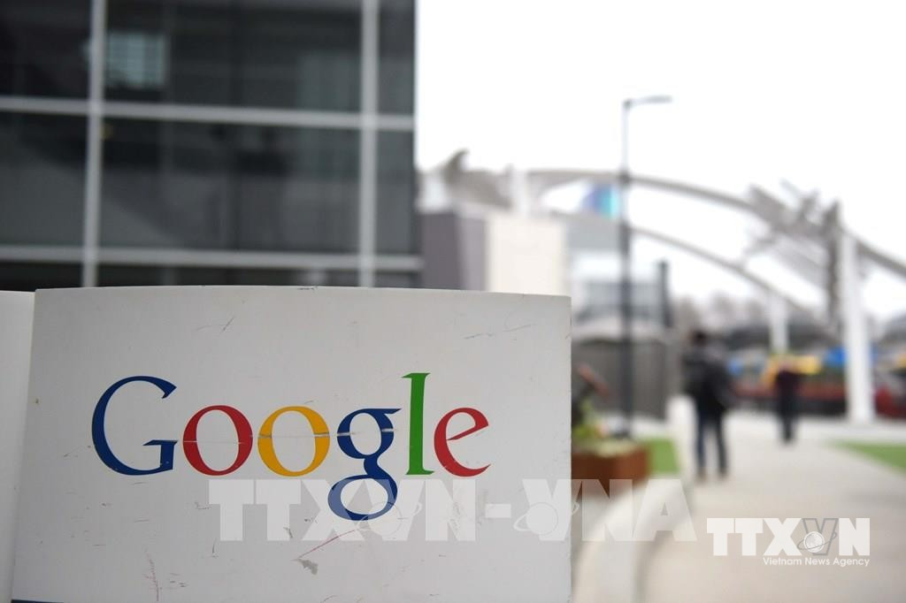 Biểu tượng Google tại trụ sở ở Mountain View, California, Mỹ.