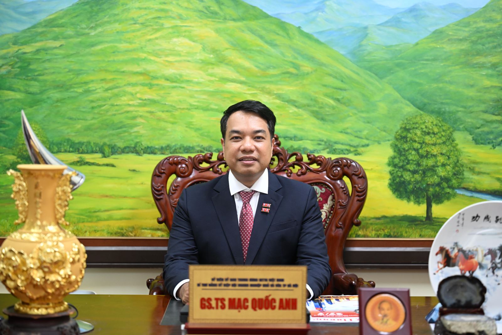 Ông Mạc Quốc Anh, Phó Chủ tịch kiêm Tổng Thư ký Hiệp hội Doanh nghiệp nhỏ và vừa thành phố Hà Nội. (Ảnh: XM/Báo Tin tức và Dân tộc)