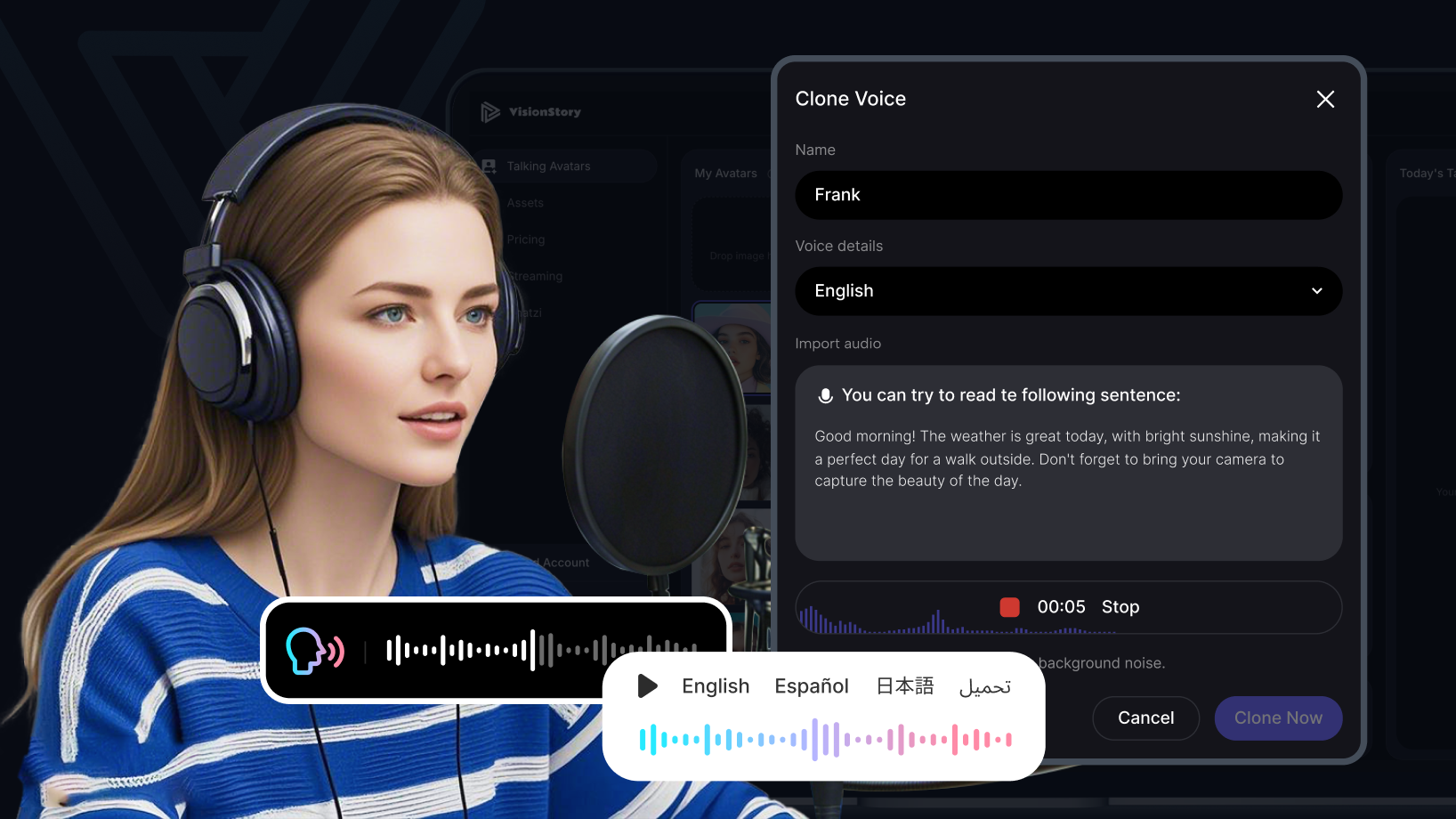 AI có thể tạo ra giọng nói giả mạo đa dạng và rất dễ dàng (Ảnh: VisionStory) AI có thể tạo ra giọng nói giả mạo đa dạng và rất dễ dàng (Ảnh: VisionStory)