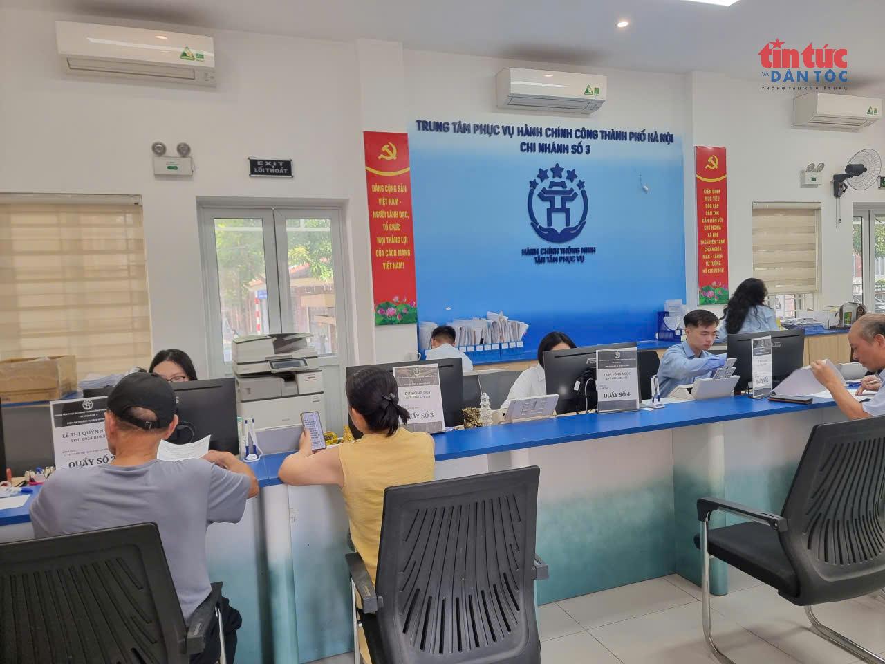 Một điểm dịch vụ hành chính công tại phường Ba Đình, Hà Nội. (Ảnh: XM/Báo Tin tức và Dân tộc)