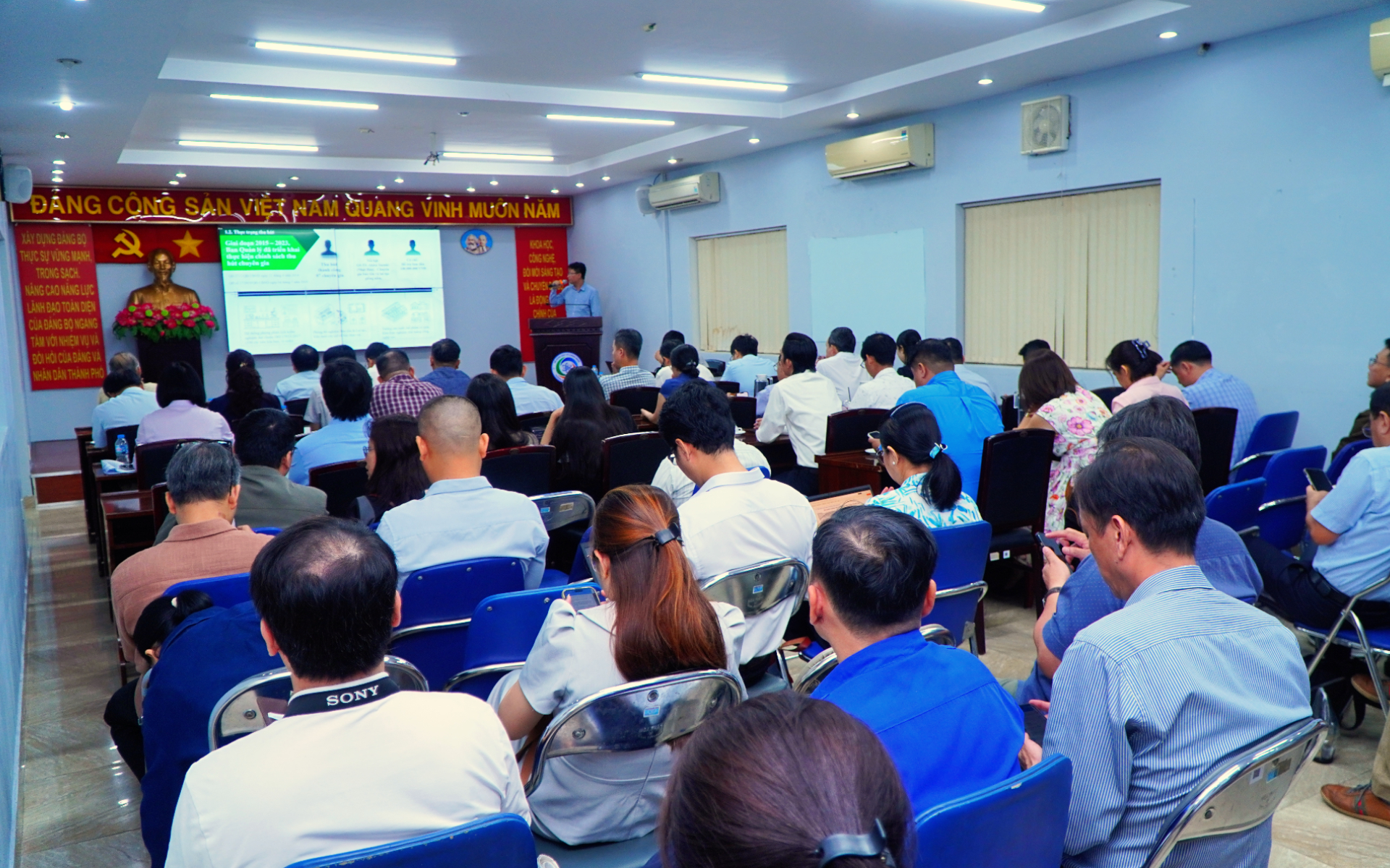 Quang cảnh hội nghị. (Ảnh: Lưu Niệm/Báo Tin tức và Dân tộc) Media