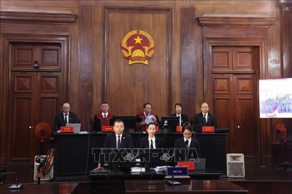 Hội đồng xét xử tuyên 11 án tử hình trong chuyên án ma túy VN10. (Ảnh: Hồng Đạt/TTXVN).