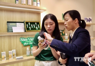 Chương trình “Sức sống hàng Việt” năm 2026 với sự tham gia của các doanh nghiệp tiêu biểu đại diện cho xu hướng sản xuất xanh, gia tăng giá trị và làm chủ công nghệ. (Ảnh: Trần Việt/TTXVN)