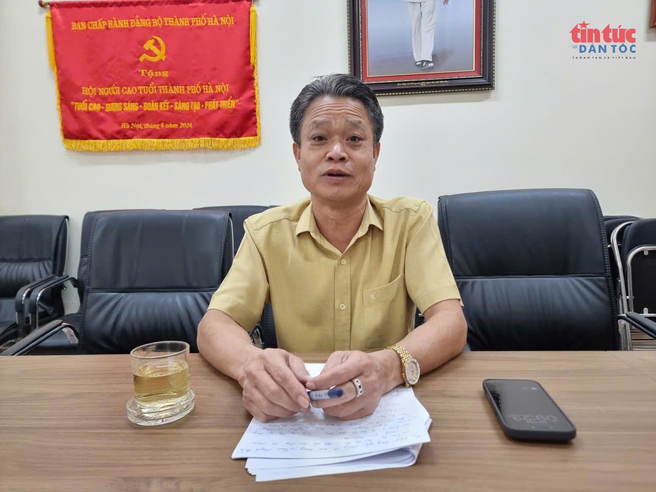 Ông Đào Ngọc Triệu, Phó Chủ tịch Hội Người cao tuổi Thành phố Hà Nội. (Ảnh: XC)
