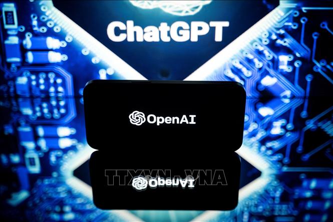 Biểu tượng chatbot ChatGPT của Công ty OpenAl. (Ảnh: AFP/TTXVN)