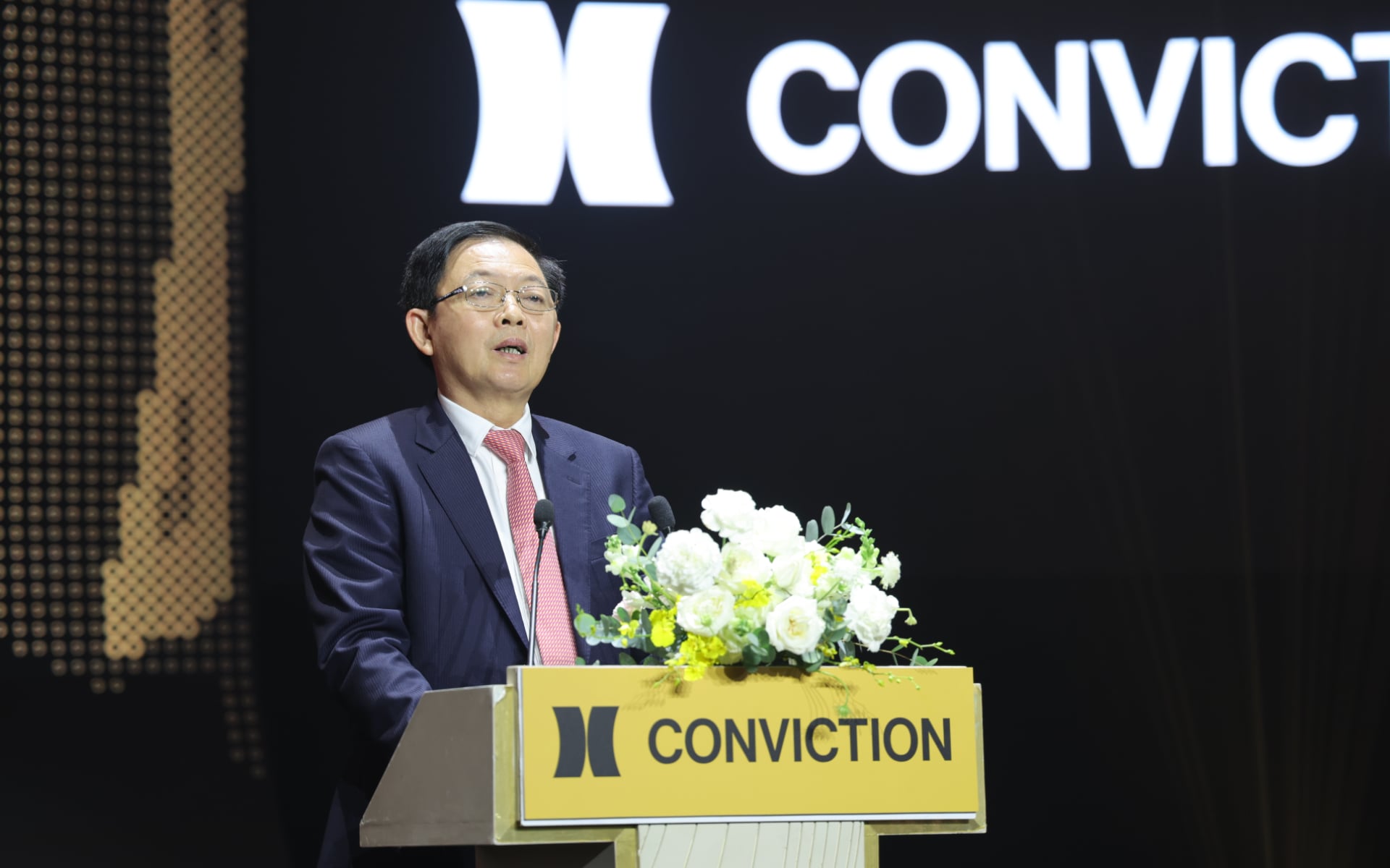 Phó Thủ tướng Chính phủ Hồ Quốc Dũng phát biểu tại Ngày hội Công nghệ TP Hồ Chí Minh - Conviction 2026. Ảnh: Lưu Niệm