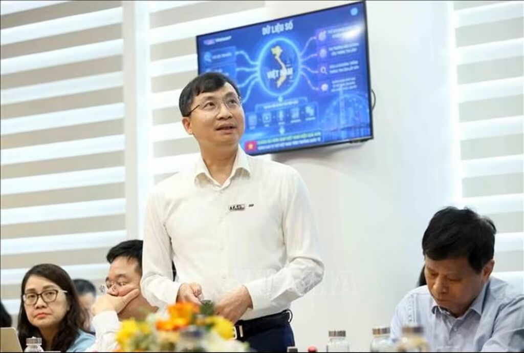 Nhà báo Trần Tiến Duẩn, Tổng biên tập Báo điện tử VietnamPlus . (Ảnh: An Đăng/TTXVN)