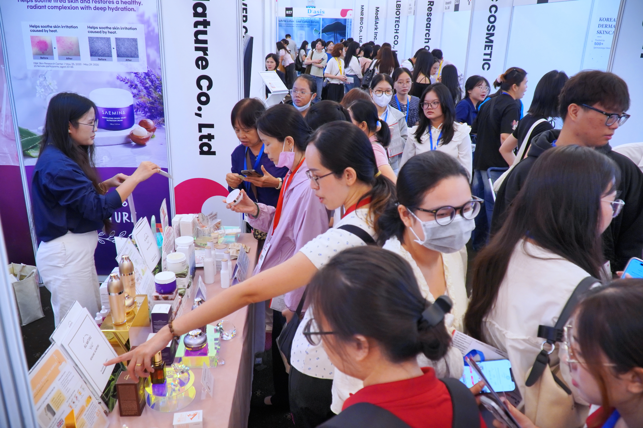 Triển lãm kết nối giao thương Việt Nam - Hàn Quốc HCMC K-Brand Expo 2026 diễn ra ngày 27/8 tại TP Hồ Chí Minh. (Ảnh: Lưu Niệm/Báo Tin tức và Dân tộc)