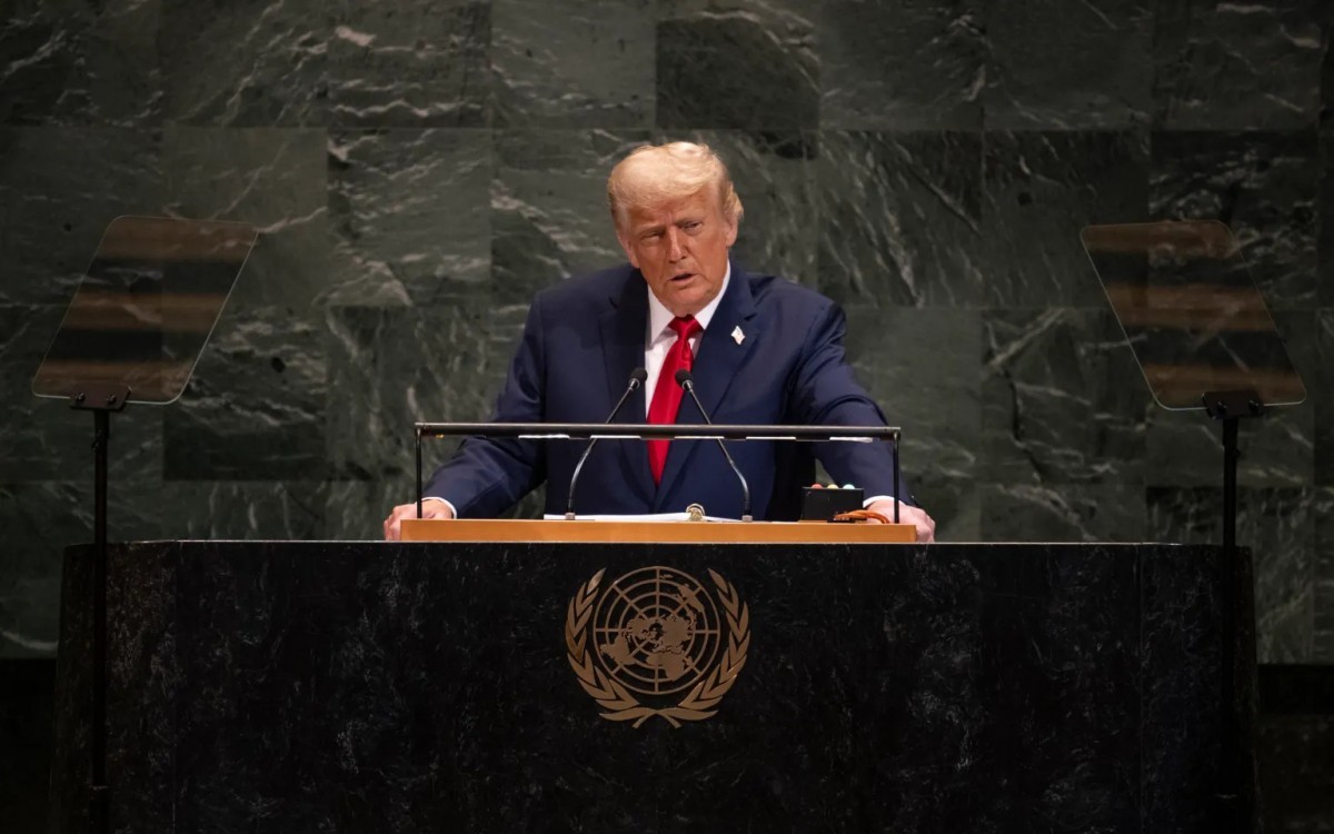 Tổng thống Mỹ Donald Trump phát biểu trước Đại hội đồng Liên hợp quốc. (Ảnh: whitehouse.gov)