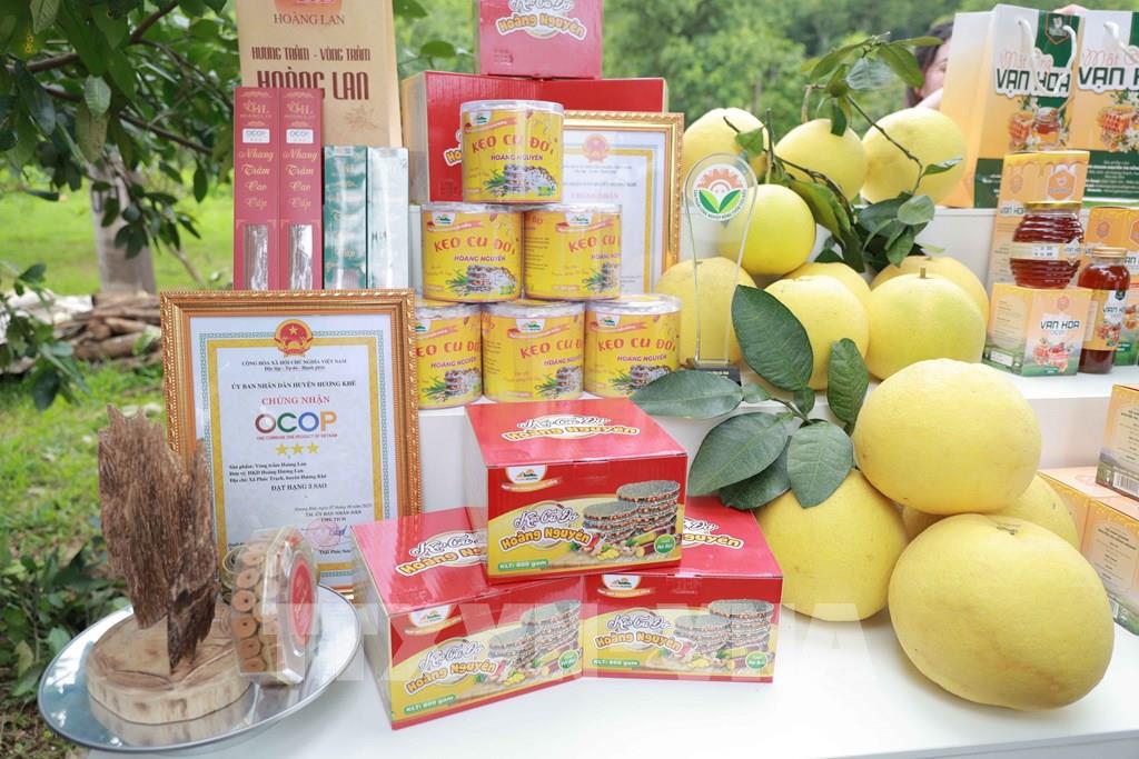 Hà Tĩnh hiện có trên 200 sản phẩm OCOP đạt tiêu chuẩn từ 3-5 sao. (Ảnh: Hữu Quyết – TTXVN)