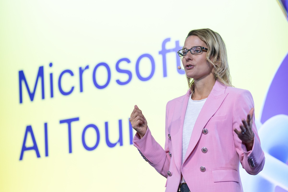 Bà Annie Pearl - Phó Chủ tịch phụ trách Sản phẩm Copilot của Microsoft. (Ảnh: thecurrency.news)