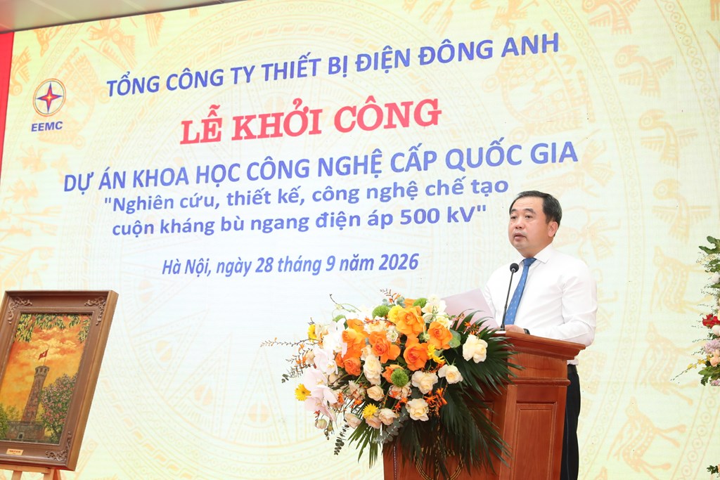 Ủy viên Bộ Chính trị, Bí thư Thành ủy Hà Nội Trần Đức Thắng phát biểu tại sự kiện. (Ảnh: Bnews/vnanet.vn)