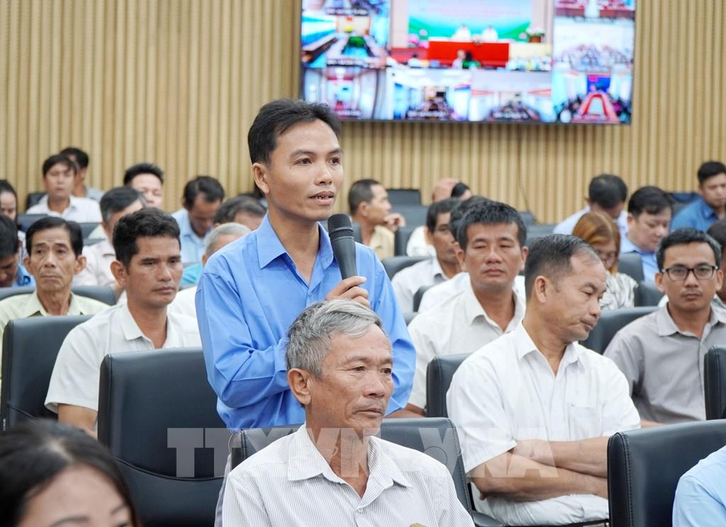 Các đại biểu đóng góp ý kiến tại Hội nghị. Ảnh: Lê Phước Ngọc - TTXVN Các đại biểu đóng góp ý kiến tại Hội nghị. Ảnh: Lê Phước Ngọc - TTXVN