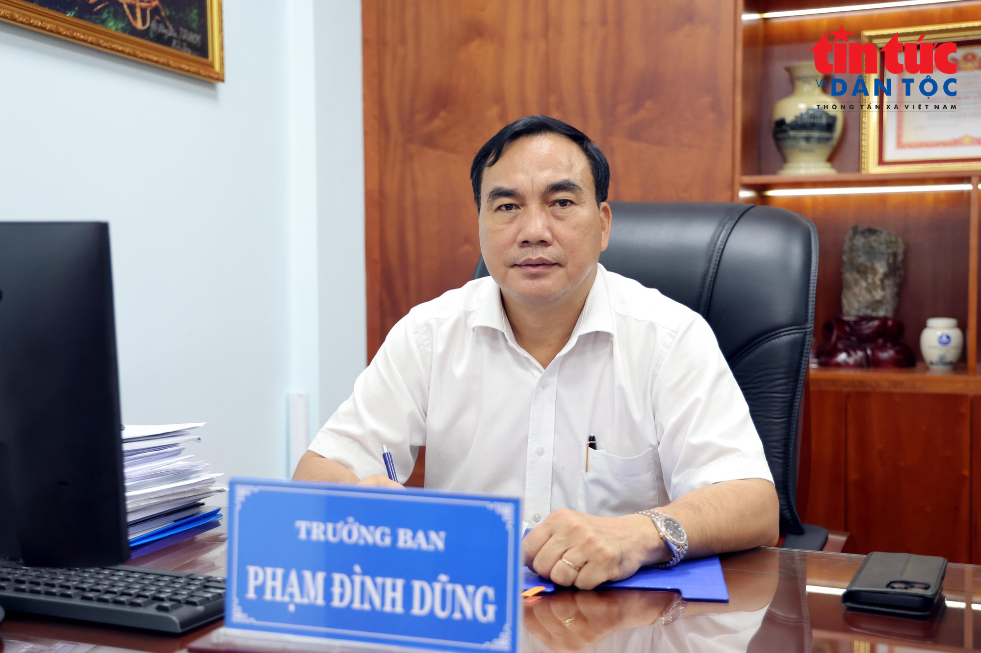 Tiến sĩ Phạm Đình Dũng, Trưởng Ban Quản lý Khu Nông nghiệp Công nghệ cao TP Hồ Chí Minh. (Ảnh: Mạnh Linh/Báo Tin tức và Dân tộc)