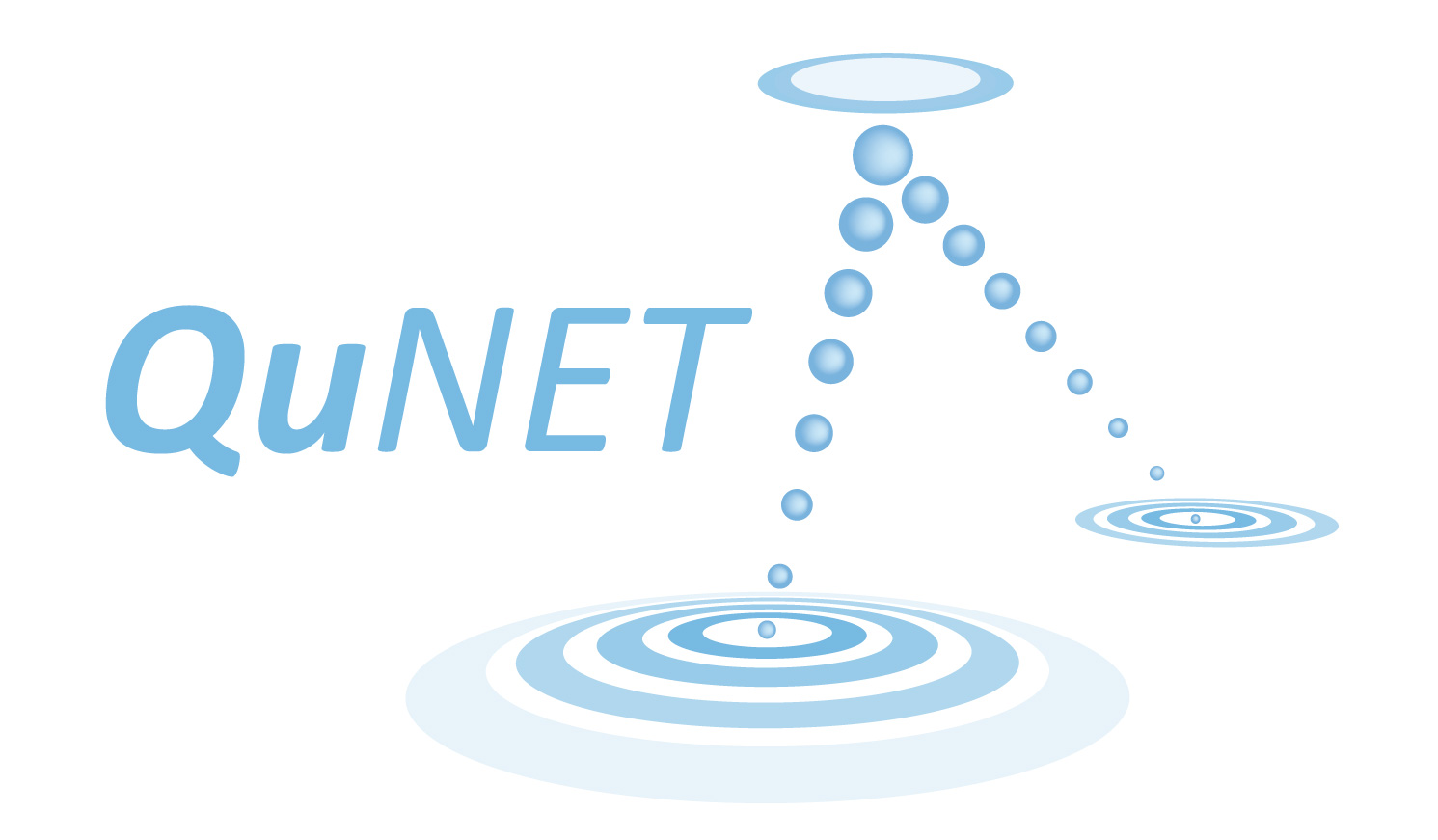 Logo mạng lượng tử QuNET. (Ảnh: squad-germany.de)